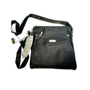 baggallini Crossbody Bag Black RFID Protection Organization Antibacterial Pocket